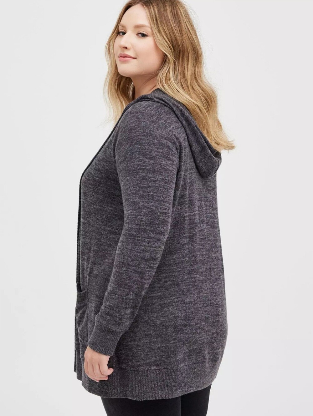 Torrid Super Soft Plush Cardigan Open Front, Plus Size 1 - Picture 2 of 8